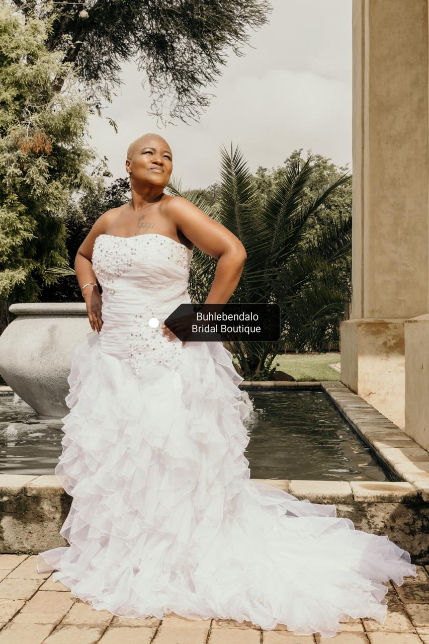 Ivory Cascade Wedding Dress